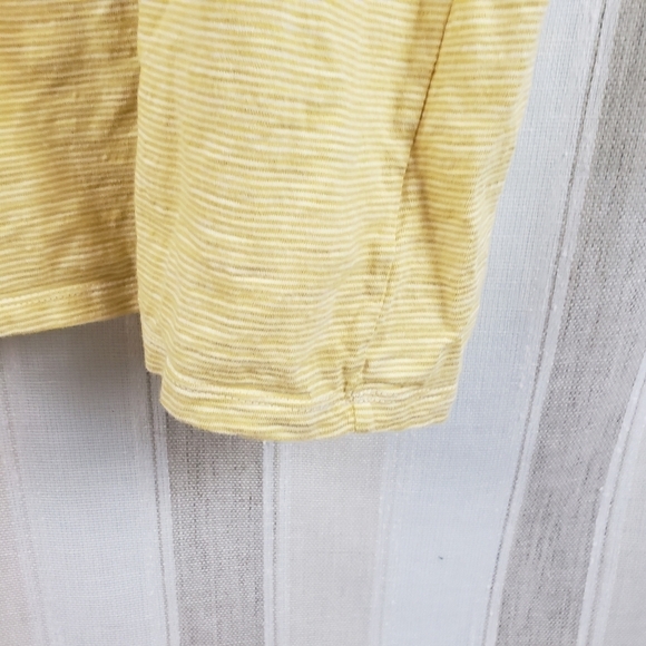 Old Navy Tshirt Dress Striped Yellow White Size 4X - Picture 2 of 7
